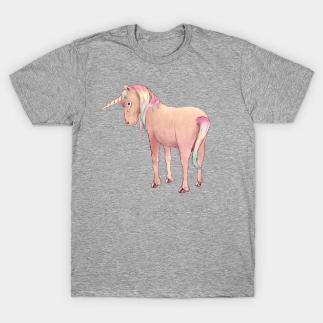 Sad unicorn T-Shirt by alicesocal